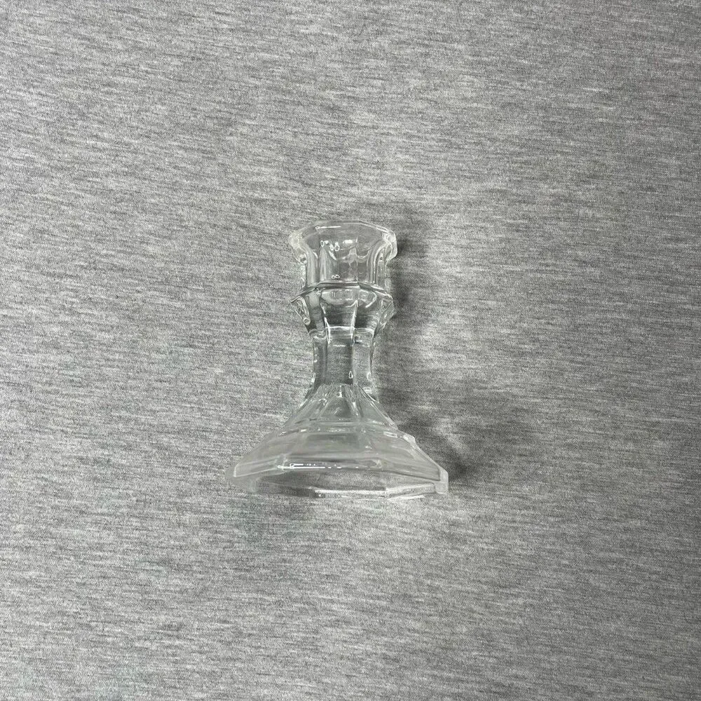 Target 4” Clear Glass Candlestick Taper Candle Holder